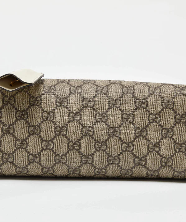 Gucci Supreme Canvas and Leather Small Padlock Tote