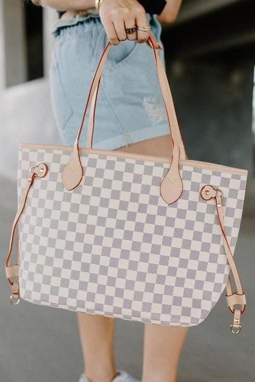 Lv leather neverfull bag
