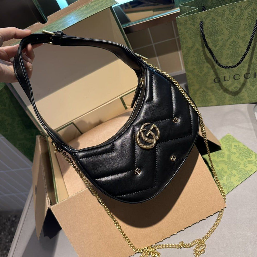 Gucci GG Marmont half-moon shoulder bag