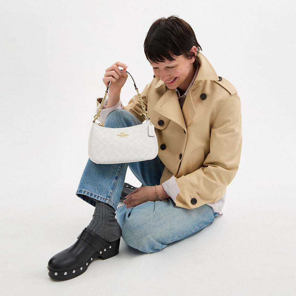 Coach Teri Shoulder In Signature Canvas